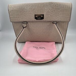 Kate Spade Women’s Orchard Valley Sinclair Beige Double Handle Shoulder Handbag